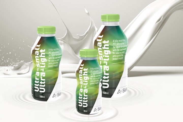 New PET bottle design from Sidel is aimed at the fast-growing liquid yogurt market with a high-output, lightweight, low-pressure design for extended shelf-life or aseptic processes.