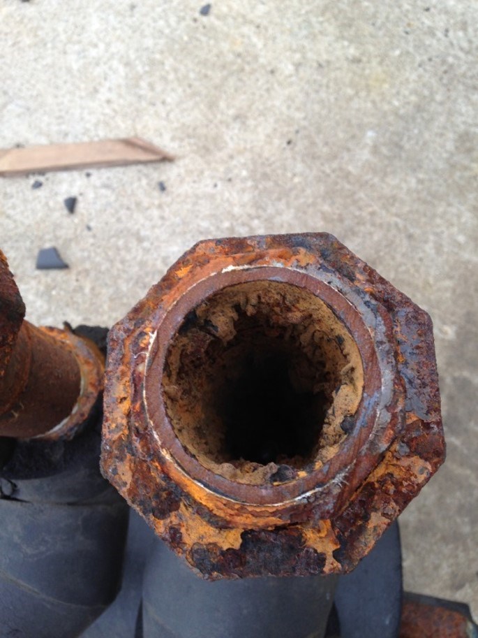 rusted pipe