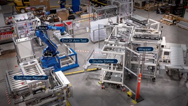 BMG's Mantis Robotic Trim Press Handling System