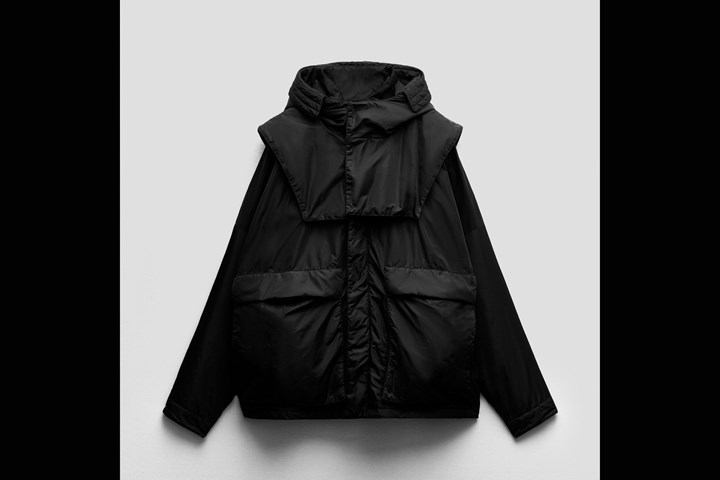 Black jacket. 