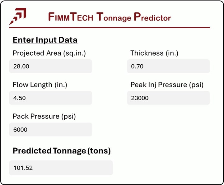 FimmTech Tonnage Calculator
