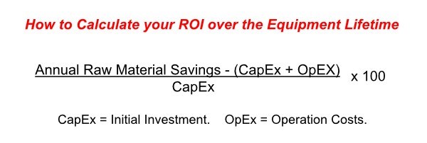 How to calculate your ROI over the Equipment Lifetime