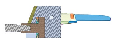 Design of shutoff device in molding