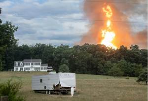 Pipeline Pressure Drop Caused Explosion and Fire