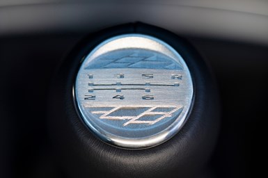 The V-Series Blackwing models will be the first GM production vehicles with 3D-printed parts, including a unique medallion on the manual shifter knob.