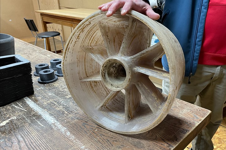 3d printed PETG turbine wheel
