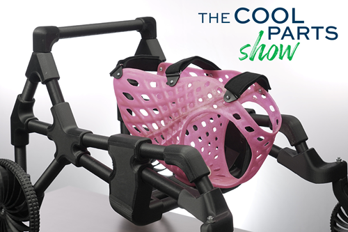 3D printed dog wheelchair