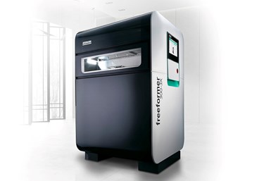 Freeformer 300-3X machines can additively manufacture sophisticated functional parts. Photo Credit: Arburg