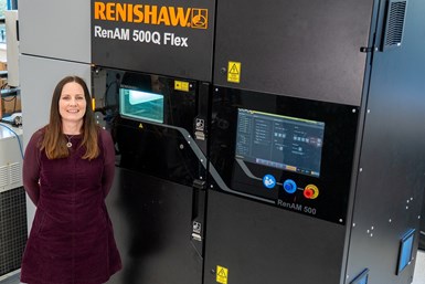 Louise Callanan has been appointed Renishaw’s director of additive manufacturing. Photo Credit: Renishaw