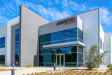Morf3D’s Applied Digital Manufacturing Center (ADMC) in Long Beach, California. Photo Credit: Morf3D