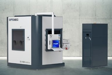 The Optomec Additive Manufacturing system is projected to reduce titanium blisk repair costs by 80%. Photo Credit: Optomec.