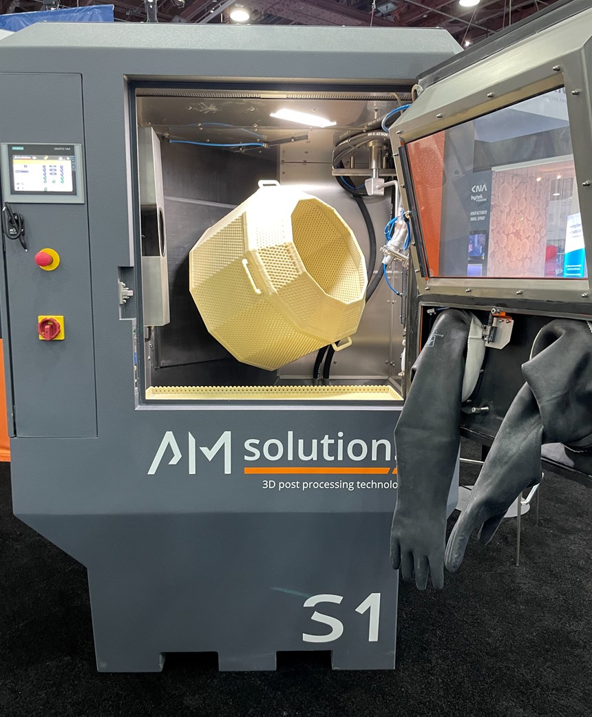 S1 glass bead blasting unit from AM Solutions, part of Rosler 