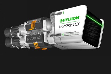 The Hyliion Karno, a next-generation hydrogen and fuel-agnostic capable generator, is expected to offer increased efficiency and meet ultra-low emissions levels on conventional fuels. Photo Credit: Business Wire