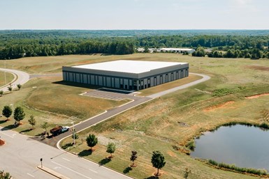 Titanium demonstration facility site at the Southern Virginia Technology Park, South Boston, Virginia. Photo Credit: IperionX