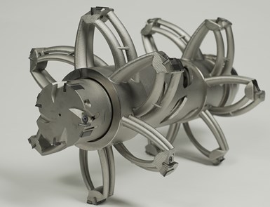 3D printed boring tool used to machine parts for electric vehicles