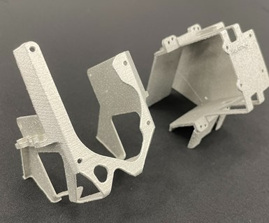 aluminum aerospace bracket made through additive manufacturing