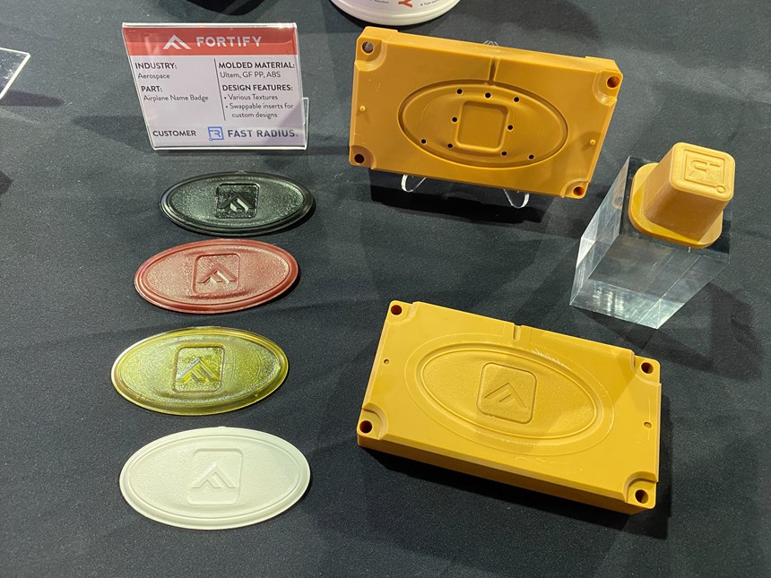 3D printed composite mold and sample parts