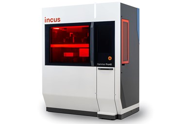 The Incus Hammer Pro40 metal 3D printer. Photo Credit: Incus
