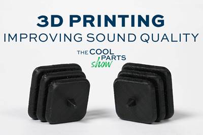 3D Printed Ductile Spikes for Better Sound Quality: The Cool Parts Show Bonus