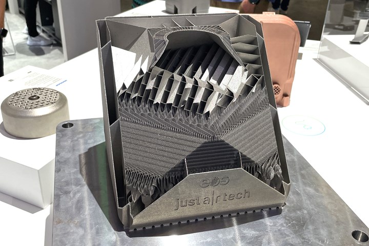 Just Air Tech heat exchanger in EOS booth