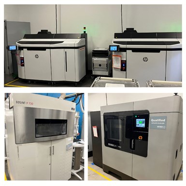 Different machines featured at the Stratasys Belton location