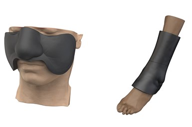 The Klarity Prints VSP Bolus product is 3D printed to the exact treatment plan bolus dimensions from a soft, biocompatible material that contours to the patient’s anatomy for an improved treatment experience for providers and patients. Photo Credit: 3D Systems