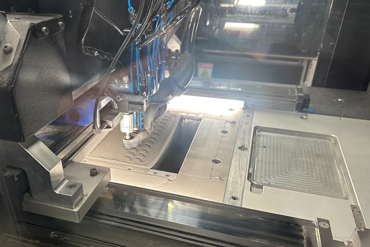 inside a 3DEO Saffron 3D printer