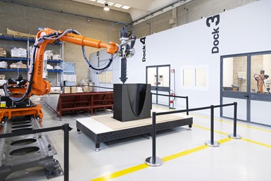 Caracol’s Heron AM is a large-scale additive manufacturing system that can print large-scale thermoplastic composite parts. Source: Caracol
