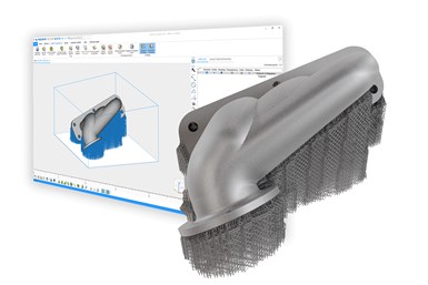By automating support structure generation with Materialise’s software, additive manufacturers can streamline the 3D printing process. Source: Materialise
