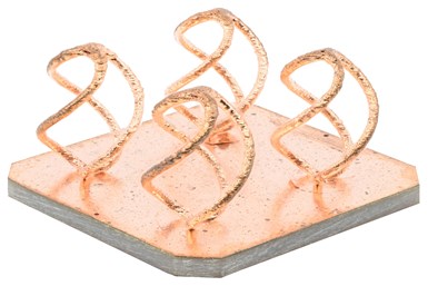 3d printed pure copper spiral 