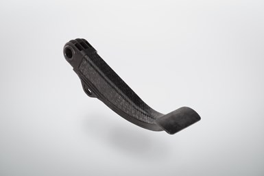 The as-molded brake pedal.