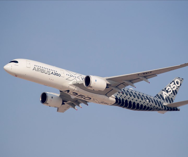 Airbus A350 in flight