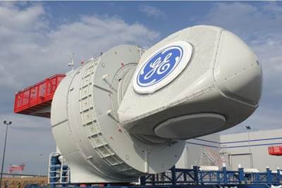 GE rolls out first turbine nacelle for 480 MW offshore wind farm