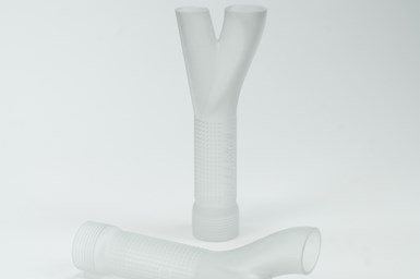 Loctite 3D IND405 Clear parts printed with the Carbon DLS process.