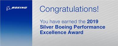GKN Aerospace receives silver Boeing Performance Excellence Award