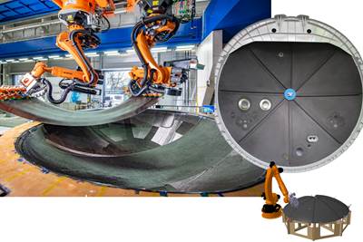 Automated aerocomposites production: Liquid molding or welded thermoplastic?