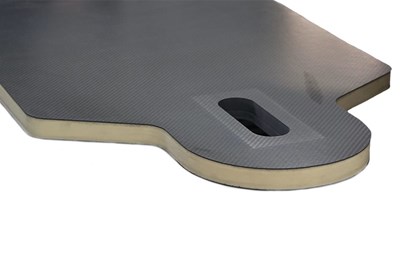 Composite sandwich panels enable flexibility in medical table design