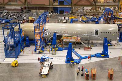 Boeing adjusts 2021 787 production downward