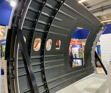 Spirit AeroSystems demonstrator fuselage, Paris Air Show 2019