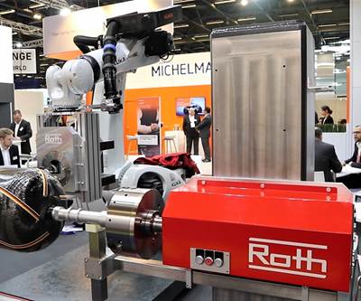 Roth offers filament winding automation, prepreg and towpreg equipment