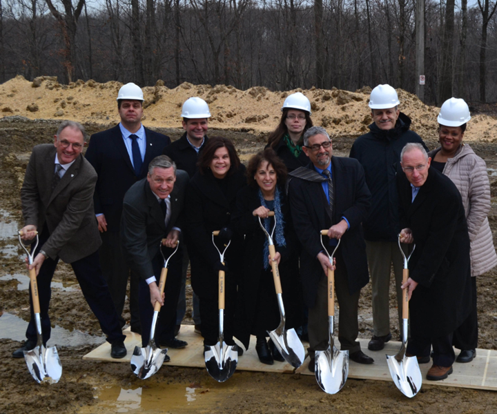 Rochling Glastic Composites warehouse expansion groundbreaking ceremony