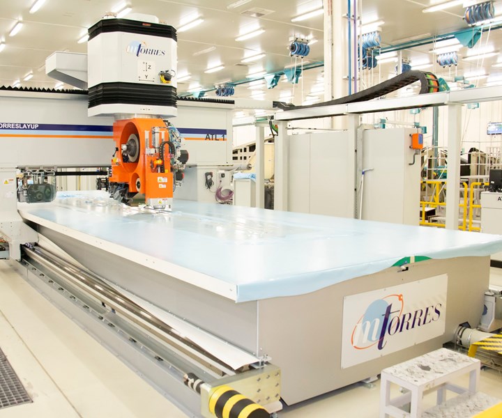 MToress automated tape laying ATL for composite aerospace applications