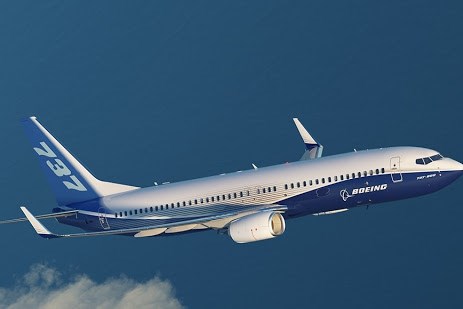 Boeing commercial aircraft.