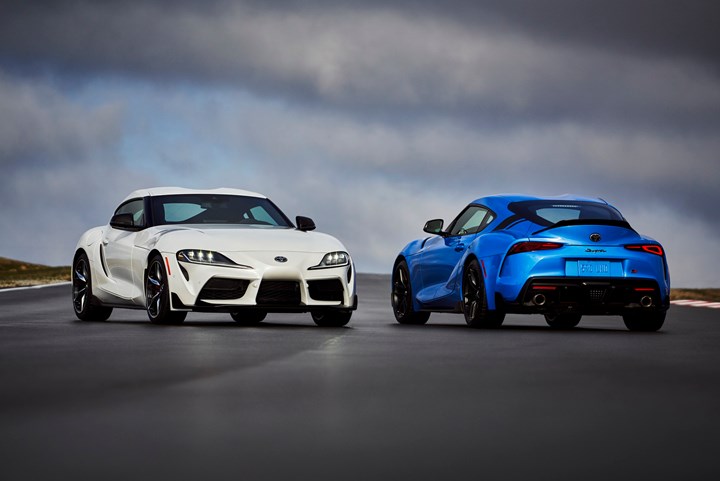  Supra two-seater sports cars.