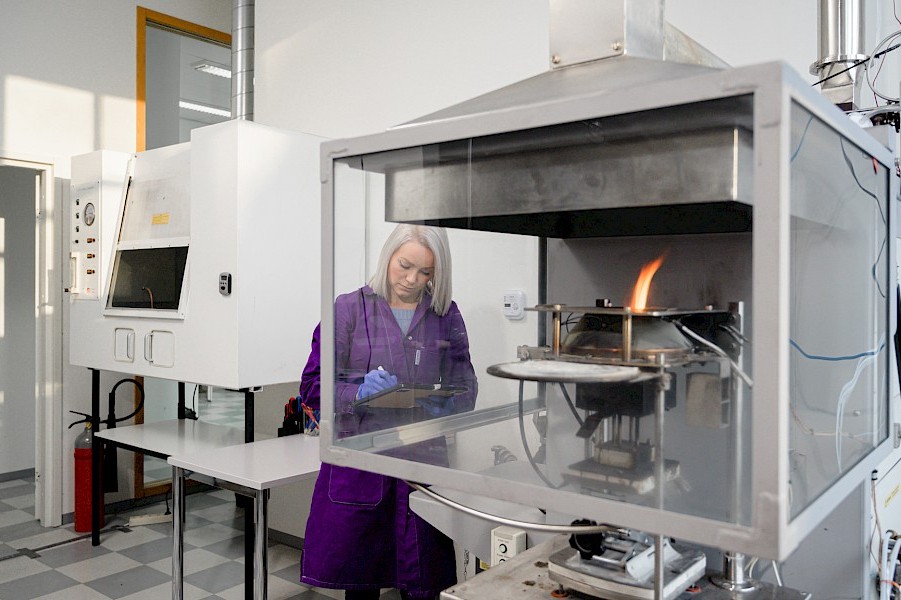 Fire Lab House Testing Finnester Coatings opens in-house fire lab for composite testing ...
