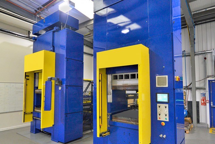 Teledyne CML Composites automated thermoplastics processing cell.