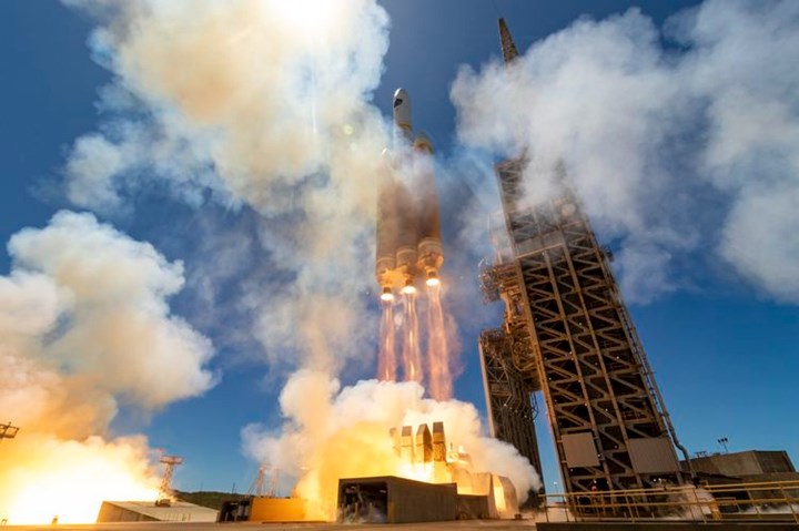 Successful launch of a ULA Delta IV heavy rocket.