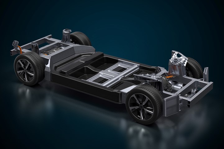 The EVX electric vehicle platform developed by Williams Advanced Engineering .