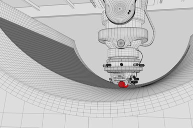 Borflex 3D drawing of AFP machine.