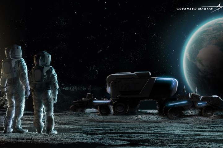 Lockheed Martin-GM autonomous moon rover concept.